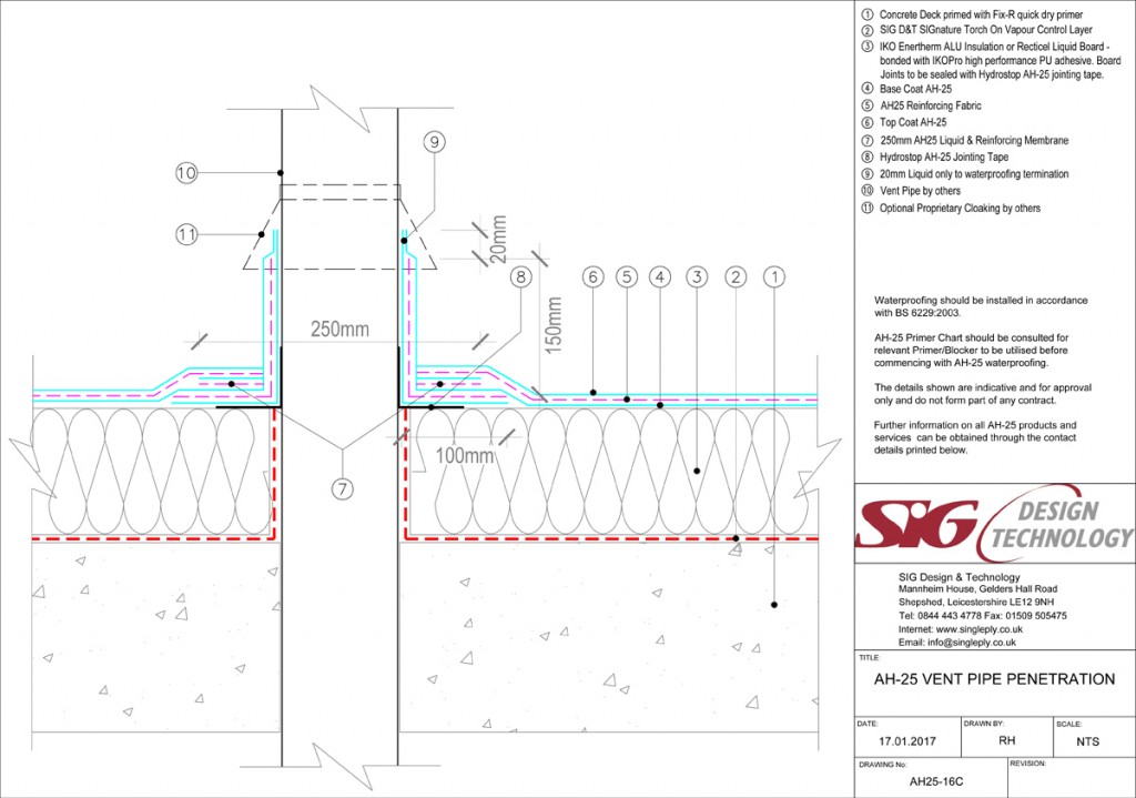 metal Chimney roof penetration