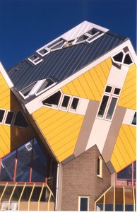 Zinc Roof at the Kubuswoningen, Rotterdam