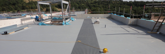 Single Ply Roofing Membrane Installation 