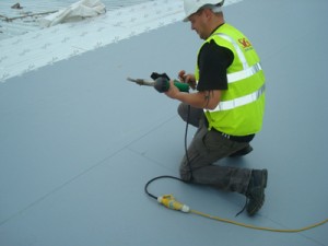 Single Ply Roofing Membrane Installation