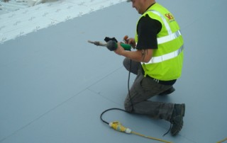 Single Ply Roofing Membrane Installation