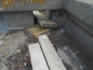 Debris Flat Roof Leaks