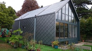 Amphibious Floating House Zinc Cladding