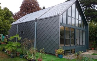 Amphibious Floating House Zinc Cladding