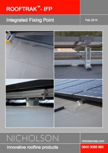Fixing Solar Panels to Flat roofs - Nicholson ROOFTRAK-IFP