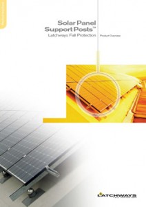 Fixing Solar Panels to Flat Roofs - the Latchways Solar Panel Support Post