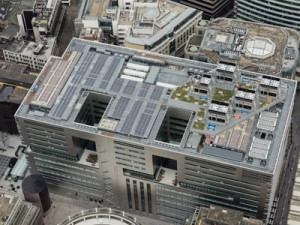 5 Broadgate - the completed roof