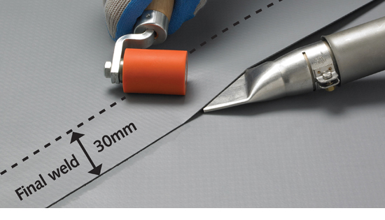 Welding membranes securely final weld v2