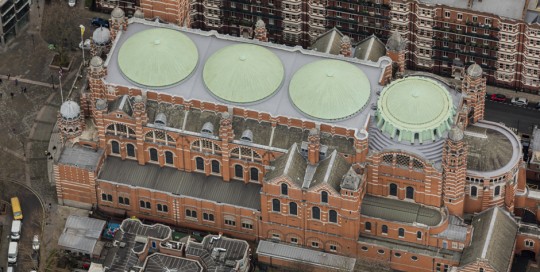 Westminster Cathedral Roof - Aerial View