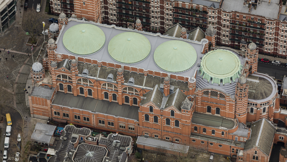 Westminster Cathedral Roof - Aerial View