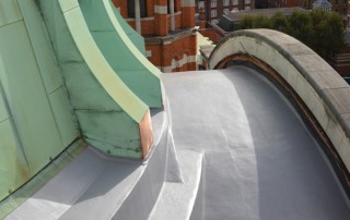 replacing a cathedral roof - mastic asphalt at Westminster Cathedral