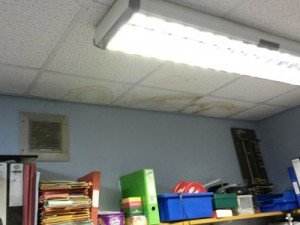 school risk assessment hazards leaking roof