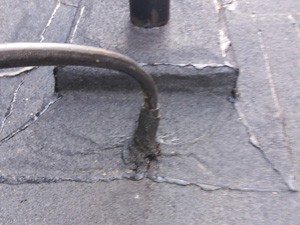 Cable Through a Flat Roof 