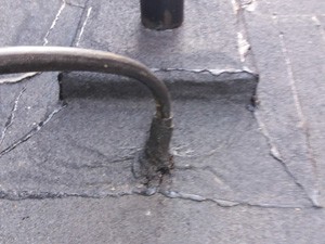 Cable Through a Flat Roof