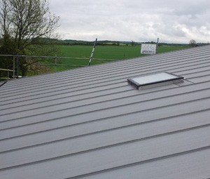 low pitch zinc roof this one is 5 degrees