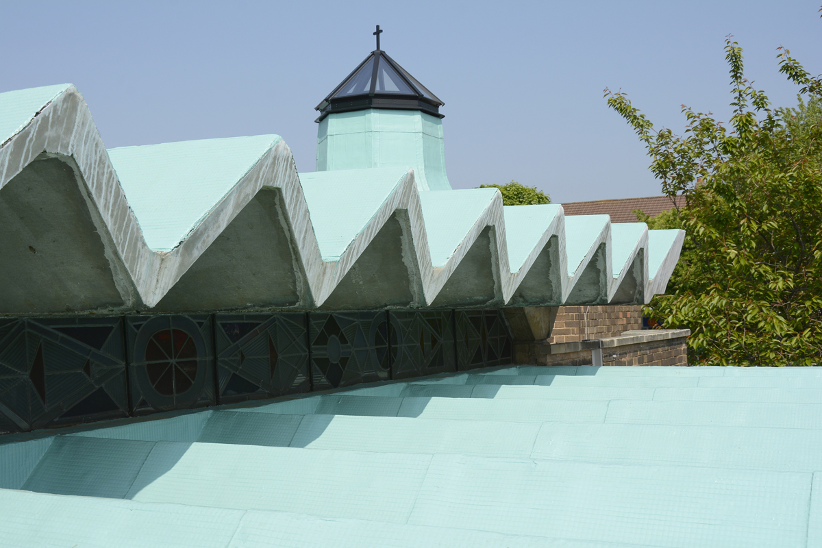 Our Lady Help of Christians Church, Birmingham. liquid roofing