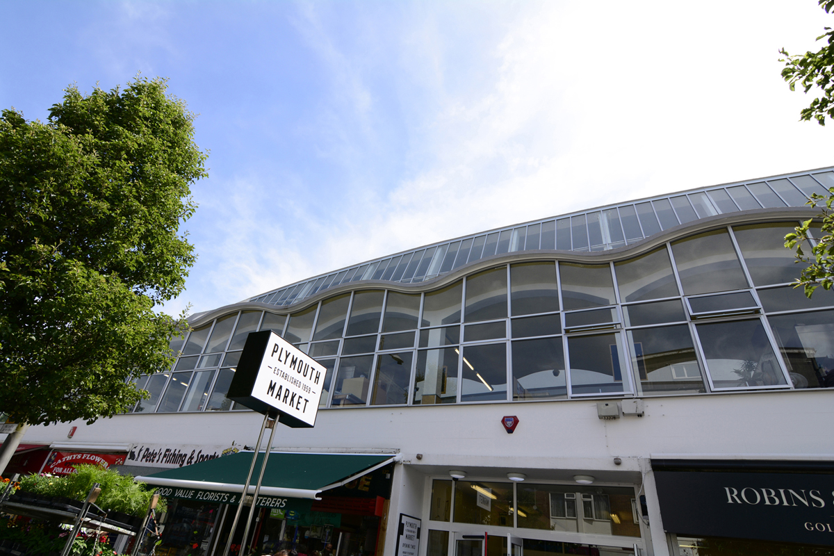 Plymouth Market front elevation