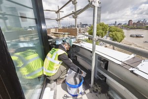 AH-25 liquid waterproofing installation at Riverwalk, London