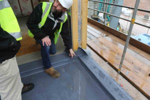 Standing Seam Membrane Roofing at Baxter Green - Terrace