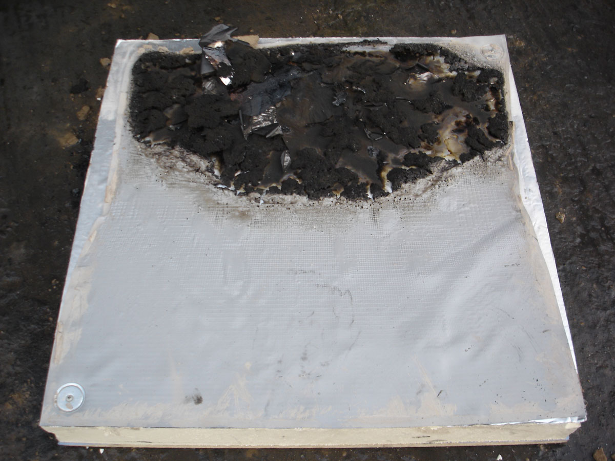 Spread of Flame Test Result - Flat Roof Fire Performance