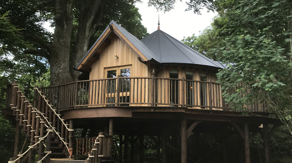 Treehouse waterproofing - Clowance Estate view of roof