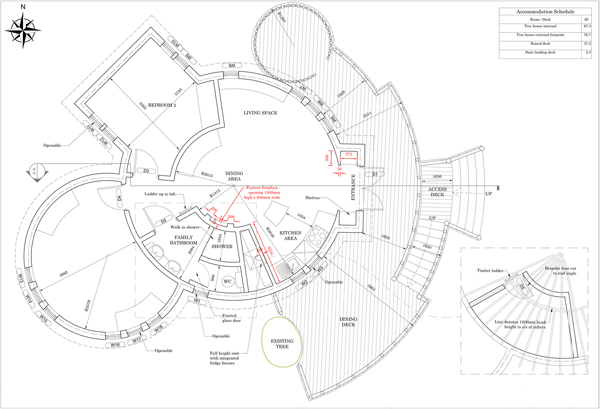 treehouse roof waterproofing: FloorPlan