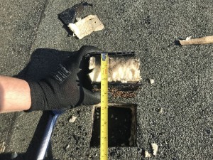 Flat Roof Survey Core Sample
