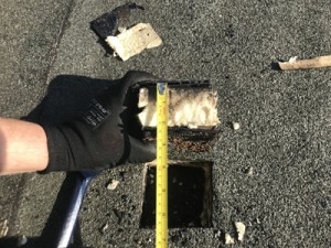 Flat Roof Survey Core Sample