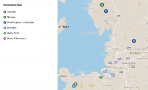 #IanClimbsKMJ map