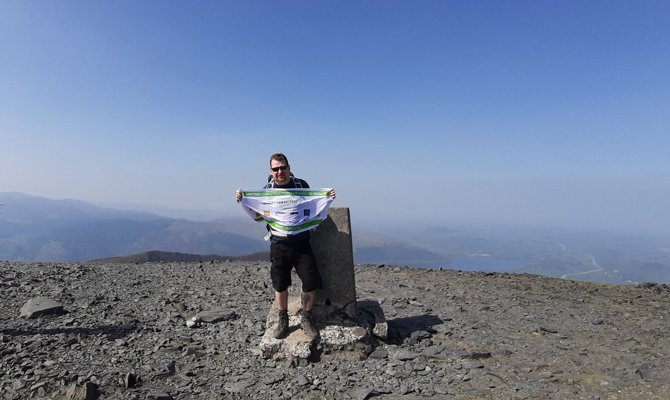 Ian Training up Skiddaw