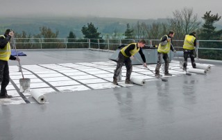 Liquid Waterproofing being applied