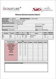 Cover page of our on-site roof inspection report