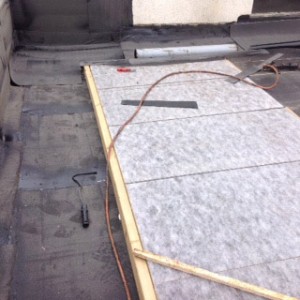 Flat roof inspection timber
