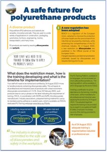 Leaflet screenshot - a safe future for polyurethane products