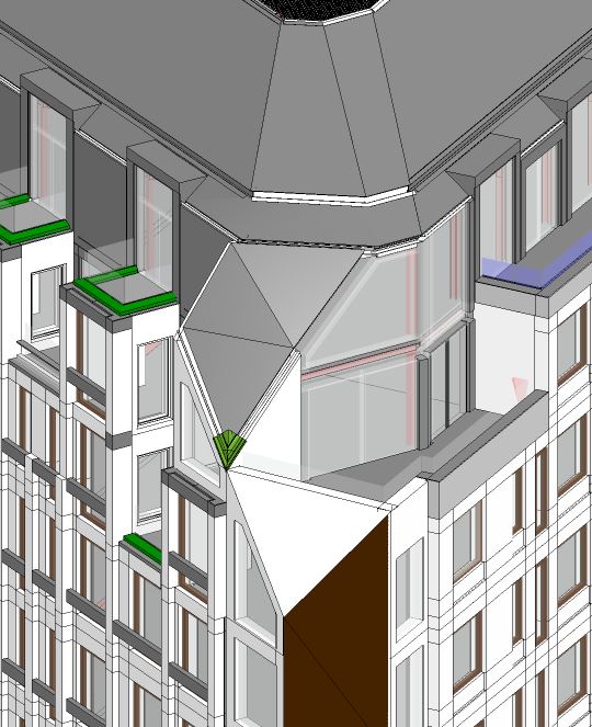 Lucent W1 Rainbow Corner 3D BIM